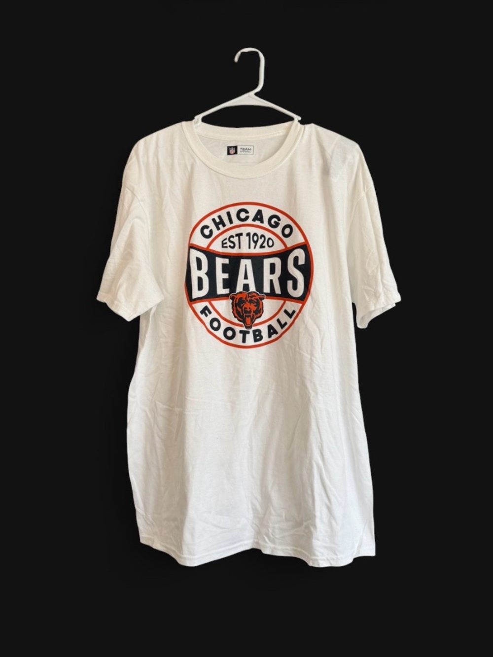 NWT Official NFL Chicago Bears Union Arch Tee Size XL White